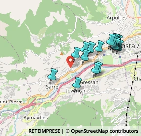 Mappa Frazione Fareur, 11010 Sarre AO, Italia (1.879)