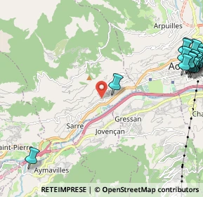 Mappa Frazione Fareur, 11010 Sarre AO, Italia (3.368)