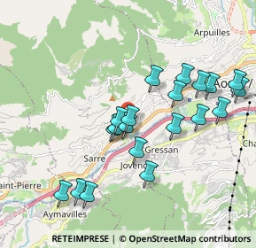 Mappa Frazione Fareur, 11010 Sarre AO, Italia (1.843)