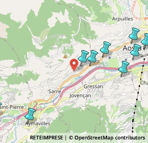 Mappa Frazione Fareur, 11010 Sarre AO, Italia (3.16)