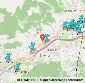 Mappa Frazione Fareur, 11010 Sarre AO, Italia (2.7875)