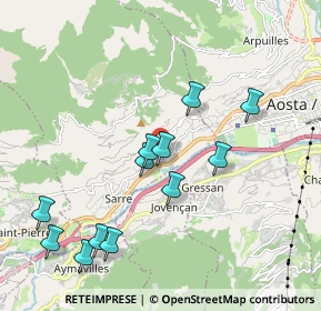 Mappa Frazione Fareur, 11010 Sarre AO, Italia (1.99833)