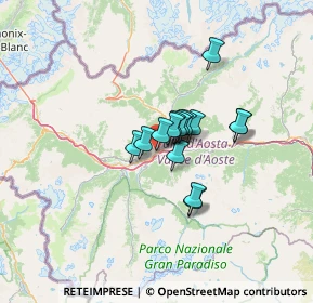 Mappa Frazione Fareur, 11010 Sarre AO, Italia (7.80333)