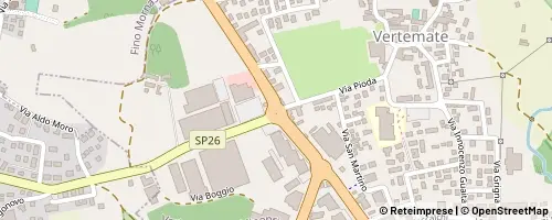Mappa Vertemate con Minoprio