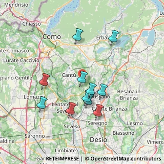 Mappa Via Marmolada, 22063 Cantù CO, Italia (6.79)