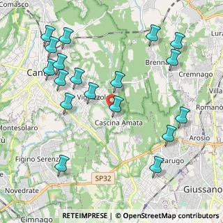 Mappa Via Marmolada, 22063 Cantù CO, Italia (2.37833)