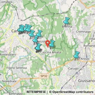 Mappa Via Marmolada, 22063 Cantù CO, Italia (1.84357)