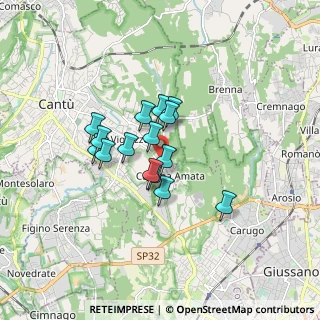 Mappa Via Marmolada, 22063 Cantù CO, Italia (1.176)