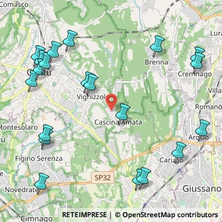 Mappa Via Marmolada, 22063 Cantù CO, Italia (2.892)