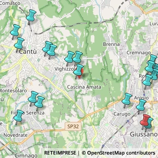 Mappa Via Marmolada, 22063 Cantù CO, Italia (3.125)