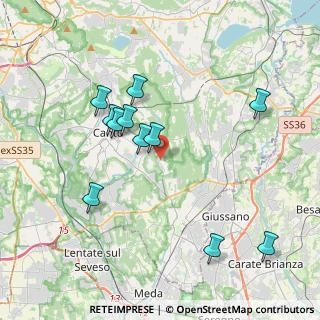 Mappa Via Marmolada, 22063 Cantù CO, Italia (3.79182)