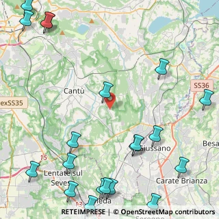 Mappa Via Marmolada, 22063 Cantù CO, Italia (6.6525)