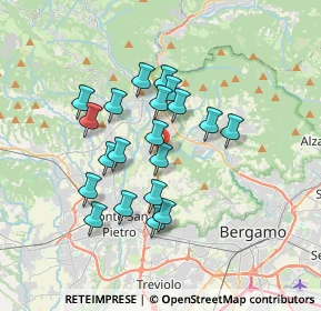 Mappa Via Bergamo, 24018 Paladina BG, Italia (2.929)