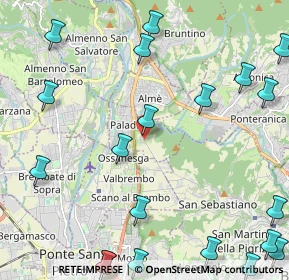 Mappa Via Bergamo, 24018 Paladina BG, Italia (3.1465)