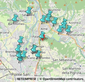 Mappa Via Bergamo, 24018 Paladina BG, Italia (2.03211)