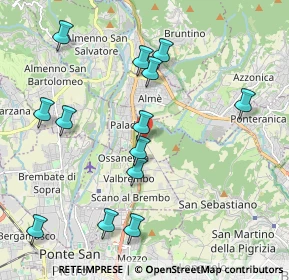 Mappa Via Bergamo, 24018 Paladina BG, Italia (2.16231)