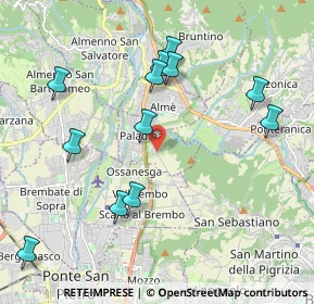 Mappa Via Bergamo, 24018 Paladina BG, Italia (2.14083)
