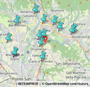 Mappa Via Bergamo, 24018 Paladina BG, Italia (1.985)