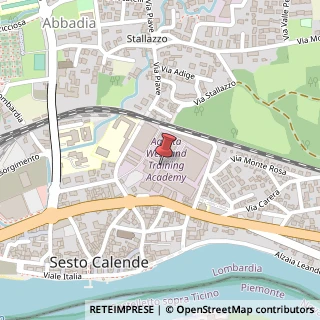 Mappa Via luigi cape' 5, 21018 Sesto Calende, Varese (Lombardia)