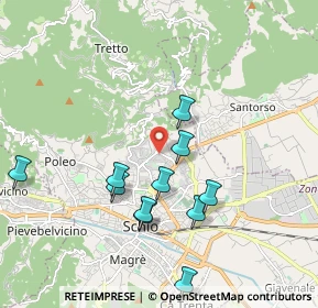Mappa Via Pizzolato, 36015 Schio VI, Italia (1.87455)