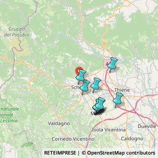 Mappa Via dei Nogarola, 36015 Schio VI, Italia (7.04727)