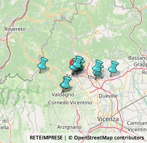 Mappa Via Pizzolato, 36015 Schio VI, Italia (6.4325)