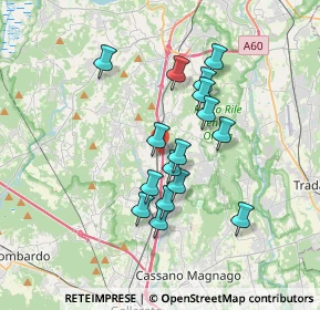 Mappa Via Isonzo, 21041 Albizzate VA, Italia (2.95938)