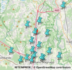 Mappa Via Isonzo, 21041 Albizzate VA, Italia (4.73059)