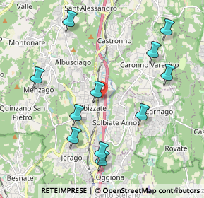 Mappa Via Isonzo, 21041 Albizzate VA, Italia (2.21727)