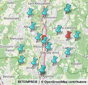 Mappa Via Isonzo, 21041 Albizzate VA, Italia (2.13833)