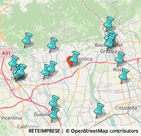 Mappa Via del Progresso, 36064 Colceresa VI, Italia (9.7455)