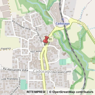 Mappa Via Luigi Verga, 2, 22071 Cadorago, Como (Lombardia)