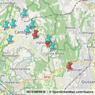 Mappa Via Niccolò Paganini, 22063 Cantù CO, Italia (2.33545)
