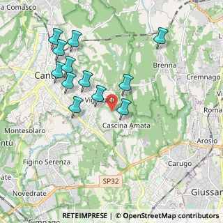 Mappa Via Niccolò Paganini, 22063 Cantù CO, Italia (1.91583)