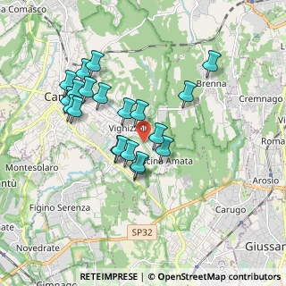 Mappa Via Niccolò Paganini, 22063 Cantù CO, Italia (1.6505)