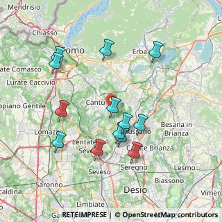 Mappa Via Niccolò Paganini, 22063 Cantù CO, Italia (7.44538)
