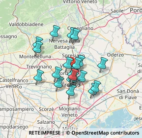 Mappa 31050 Villorba TV, Italia (10.4545)