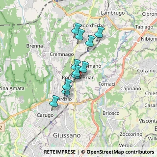 Mappa Via Prealpi, 22044 Inverigo CO, Italia (1.25455)