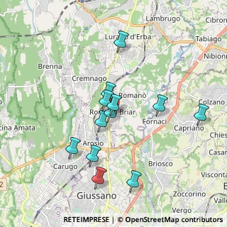 Mappa Via Prealpi, 22044 Inverigo CO, Italia (1.68083)