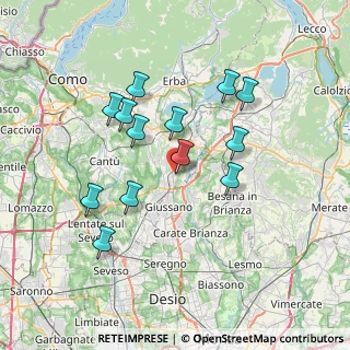 Mappa Via Prealpi, 22044 Inverigo CO, Italia (6.65077)