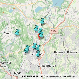 Mappa Via Prealpi, 22044 Inverigo CO, Italia (2.93636)
