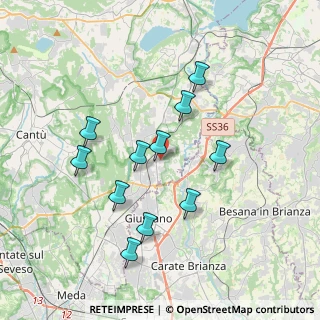 Mappa Via Prealpi, 22044 Inverigo CO, Italia (3.41909)