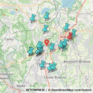 Mappa Via Prealpi, 22044 Inverigo CO, Italia (3.3705)