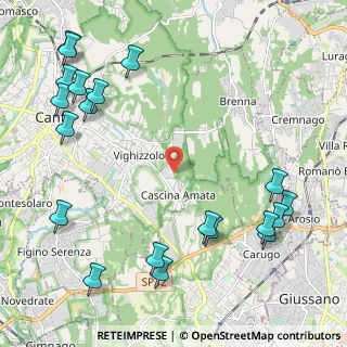 Mappa Via Leopardi, 22063 Cantù CO, Italia (2.8935)