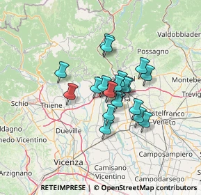 Mappa Via Rizzi, 36055 Nove VI, Italia (8.8605)