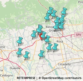 Mappa Via Rizzi, 36055 Nove VI, Italia (6.6545)