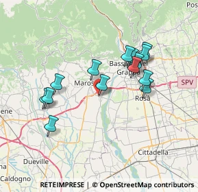 Mappa Via Rizzi, 36055 Nove VI, Italia (6.54286)
