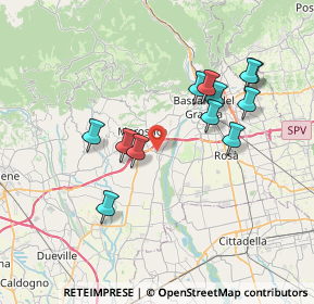 Mappa Via Rizzi, 36055 Nove VI, Italia (6.92667)