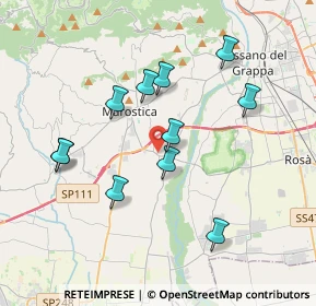 Mappa Via Rizzi, 36055 Nove VI, Italia (3.51636)