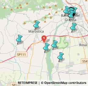 Mappa Via Rizzi, 36055 Nove VI, Italia (5.25176)